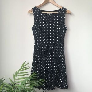 Classic Black & White Polka Dot Dress